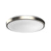 Westgate Manufacturing 13 Inch LED Single Ring Flush Mount 20W 1500Lm 5 CCT 2700K/3000K/3500K/4000K/5000K 120V R80 Dimmable Brushed Nickel (FSL-13-MCT5)