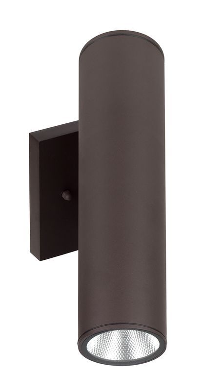 Westgate Manufacturing 2 Inch Wall Mount Cylinder Up/Down 2X6W 3000K/4000K/5000K Dimmable Bronze (WMC2-UDL-MCT-BR-DT)