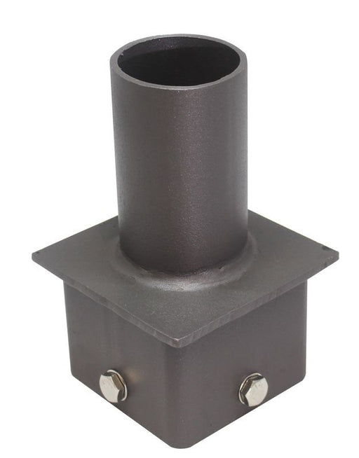 Westgate Manufacturing 3 Inch Square Pole Vertical Tenon 3 Inch Bronze Goes On 3 Inch Pole To Accept 2 Inch Slipfitter (PSS3SVTZ)