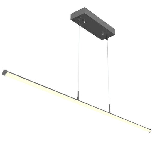 Westgate Manufacturing 4 Foot Linear Tube Decorative Suspended Light Wattage/CCT Selectable 20W/25W/30W 3000K/3500K/4000K 0-10V Black (SDTL-4FT-20-30W-MCTP-BK)