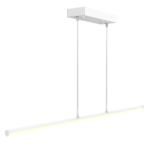 Westgate Manufacturing 4 Foot Linear Tube Decorative Suspended Light Wattage/CCT Selectable 20W/25W/30W 3000K/3500K/4000K 0-10V White (SDTL-4FT-20-30W-MCTP)
