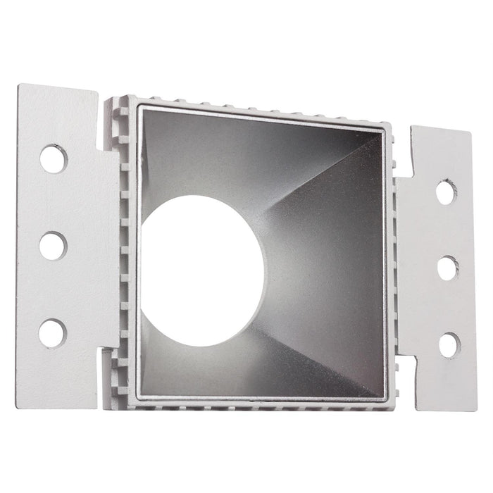 Westgate Manufacturing 4 Inch Square LED Trimless Recessed Light 10W 3500K Matte Silver (LRD-TL-10W-35K-4S-HZ)