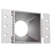 Westgate Manufacturing 4 Inch Square LED Trimless Recessed Light 10W 3500K Matte Silver (LRD-TL-10W-35K-4S-HZ)