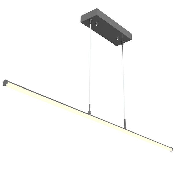Westgate Manufacturing 6 Foot Linear Tube Decorative Suspended Light Wattage/CCT Selectable 25W/40W/50W 3000K/3500K/4000K 0-10V Black (SDTL-6FT-25-50W-MCTP-BK)