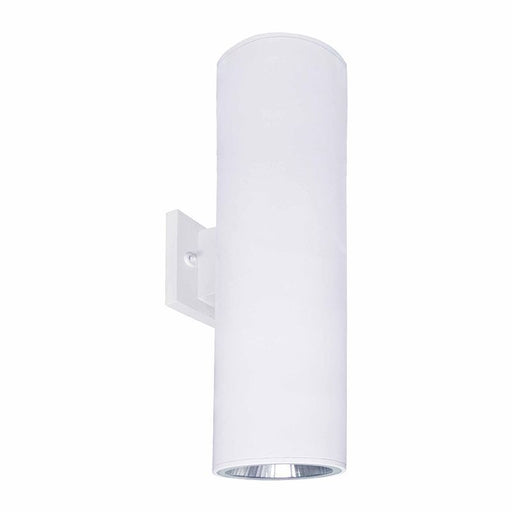 Westgate Manufacturing 6 Inch Up/Down Wall Mount Cylinder 2X20W 3000K/4000K/5000K Non-Dimmable White (WMCL-UDL-MCT-WH)