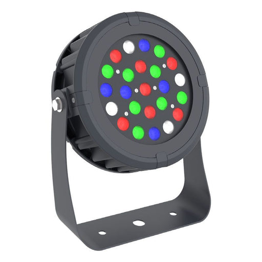 Westgate Manufacturing 72W RGBW Black Round Flood Light Smart App Compatible (TC-FL-72W-RGBW-BT-BK)