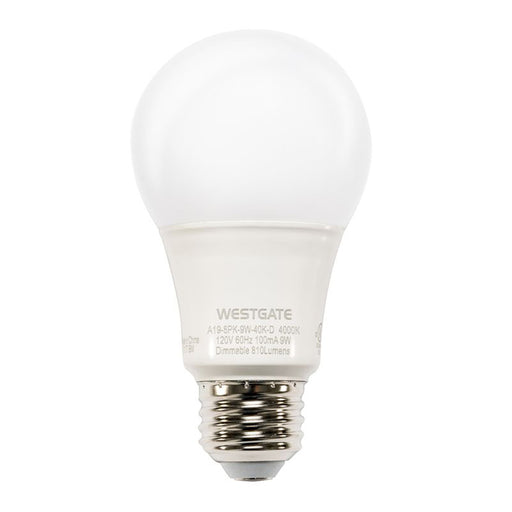 Westgate Manufacturing A19 LED Lamps 9W 810Lm 5000K 120V (A19-40PK-9W-50K-D)