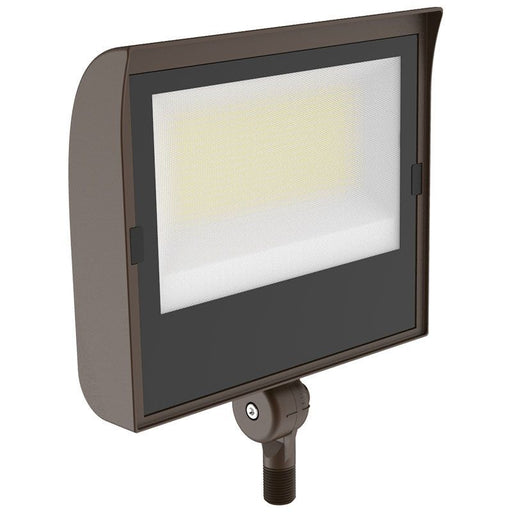 Westgate Manufacturing Builder Series LED Flood Light Wattage/CCT Selectable 50W/80W/100W 3000K/4000K/5000K Photocell 1/2 Inch Knuckle 0-10V Bronze (LFXE-MD-50-100W-MCTP-KN-P)