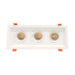 Westgate Manufacturing LED Recessed Light With 3 Slot White Trim 30W 2100Lm 2700K (LRD-10W-27K-WTM3-WH)