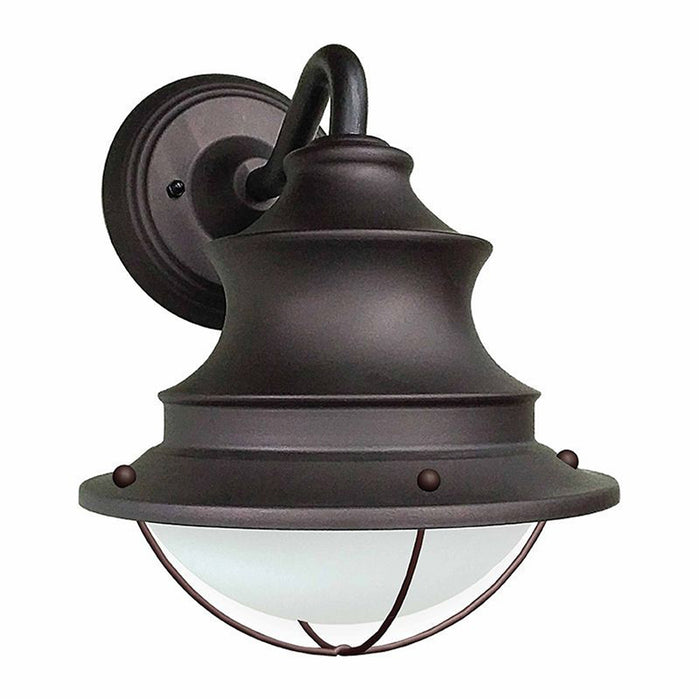 Westgate Manufacturing LED Seaside Wall Light With Wire Guard 12W 5CCT Non-Dimmable Oil Rubbed Bronze (LRS-SWG-MCT5-ORB)