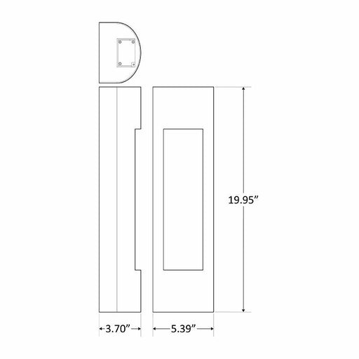 Westgate Manufacturing LED Wall Sconce Light 5W/10W/15W/20W 4000K 120-277V Dark Bronze (CRE-MP-10-40K-BR)