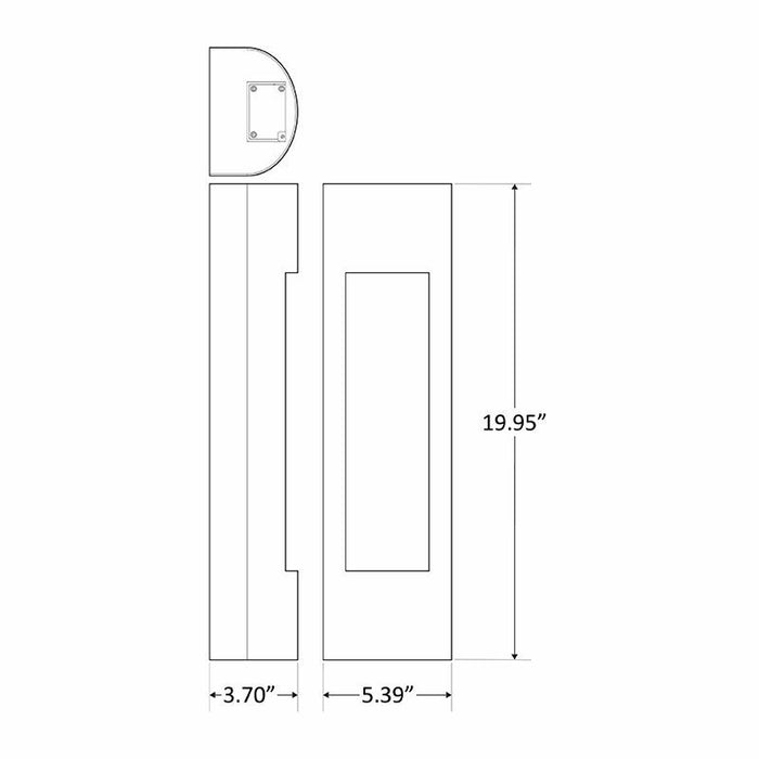 Westgate Manufacturing LED Wall Sconce Light 5W/10W/15W/20W 4000K 120-277V Dark Bronze (CRE-MP-10-40K-BR)