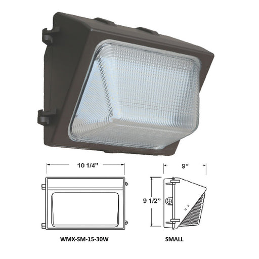 Westgate Manufacturing Non-Cutoff Wall Pack 3000K 80 CRI 120-277V (WMX-SM-15-30W-30K)