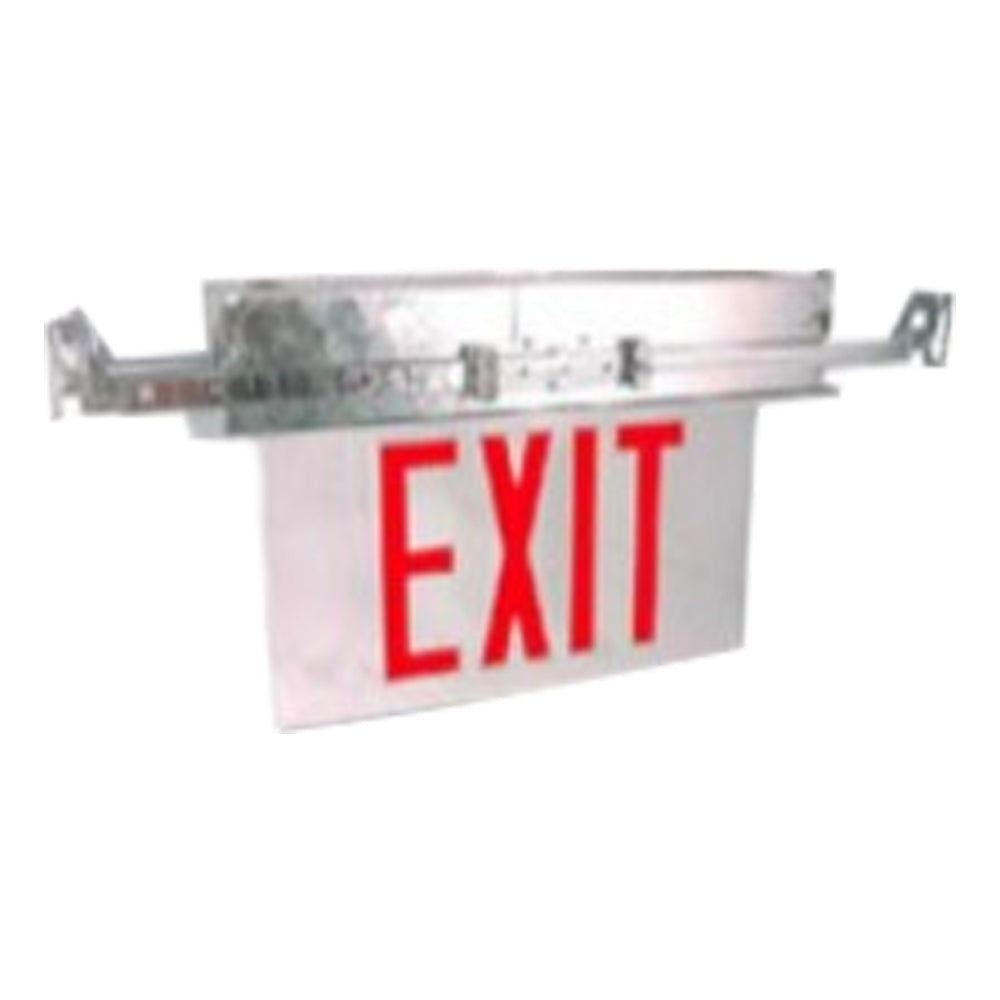 Westgate Manufacturing XTR-1RCA-EM Recessed Edgelit LED Exit Sign ...