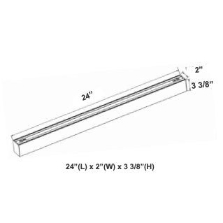 Westgate Manufacturing SCX Series 2 Foot LED Direct Down Linear Light With Multi Color Temperature 20W (SCX-2FT-20W-MCT4-D)