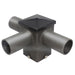 Westgate Manufacturing Square Triple Horizontal Tenon 90 Degree Bronze Slips On 4 InchAA (PSS4TR90HTZ)
