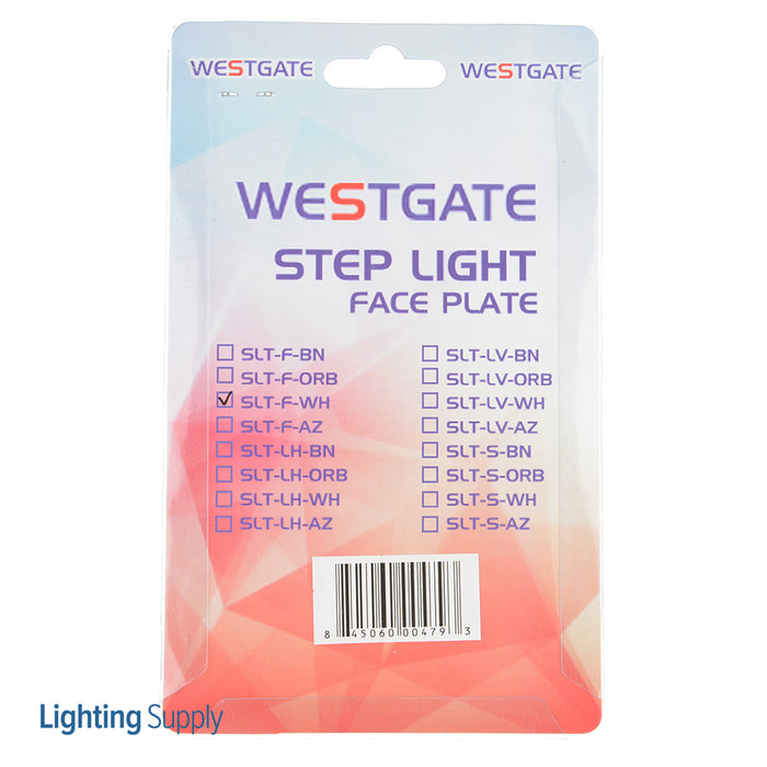 Westgate Manufacturing Step Light Faceplate (SLT-F-WH)