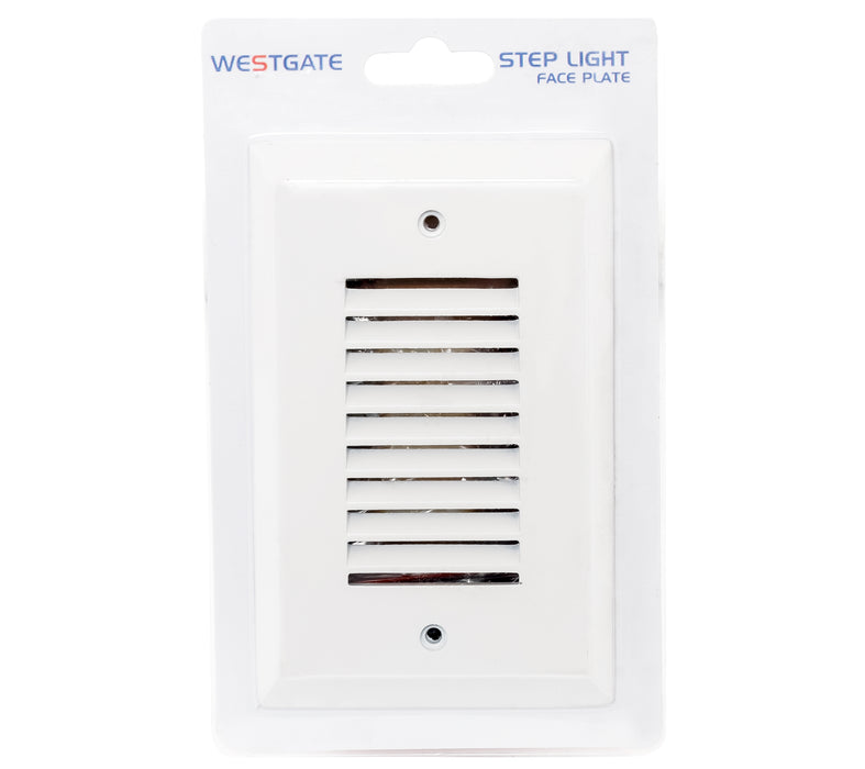 Westgate Manufacturing Step Light Faceplate (SLT-LV-WH)