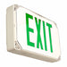 Westgate Manufacturing Wet Location LED Exit Sign Universal Single/Double Face Green Gray Housing 120/277V (XT-WP-GG-EM)