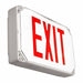 Westgate Manufacturing Wet Location LED Exit Sign Universal Single/Double Face Red Gray Housing 120/277V (XT-WP-RG-EM)