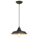 Westinghouse 1 Light Pendant Oil Rubbed Bronze Finish With Highlights And Metallic Bronze Interior (6344700)