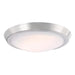 Westinghouse 20W 11 Inch Diameter Dimmable LED Flush-Mount Brushed Nickel With Acrylic Shade (6107300)