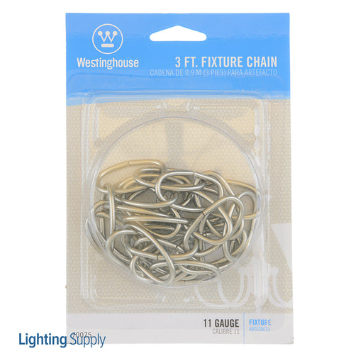 Westinghouse 3 Foot 11 Gauge Fixture Chain Brushed Nickel Finish (7007500)