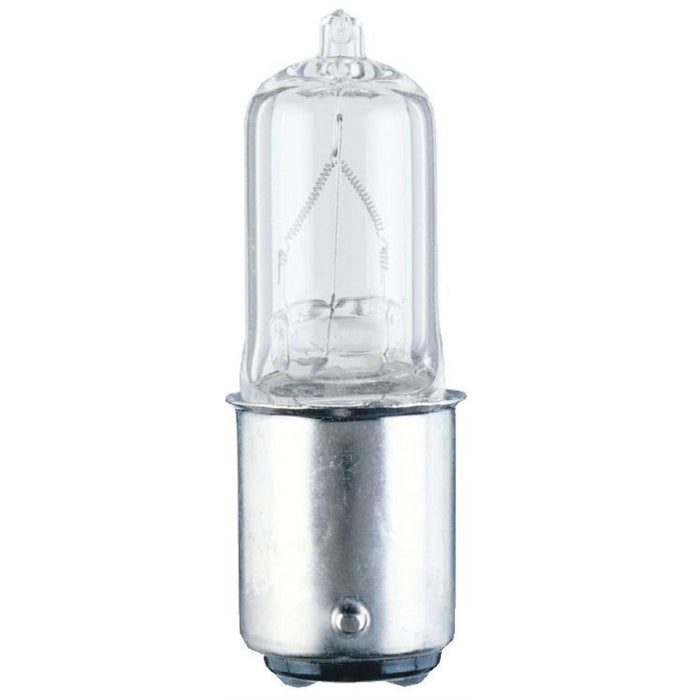 Westinghouse 50W T3 Halogen Single-Ended Clear Double Contact Bayonet Base 120V Card (0483500)