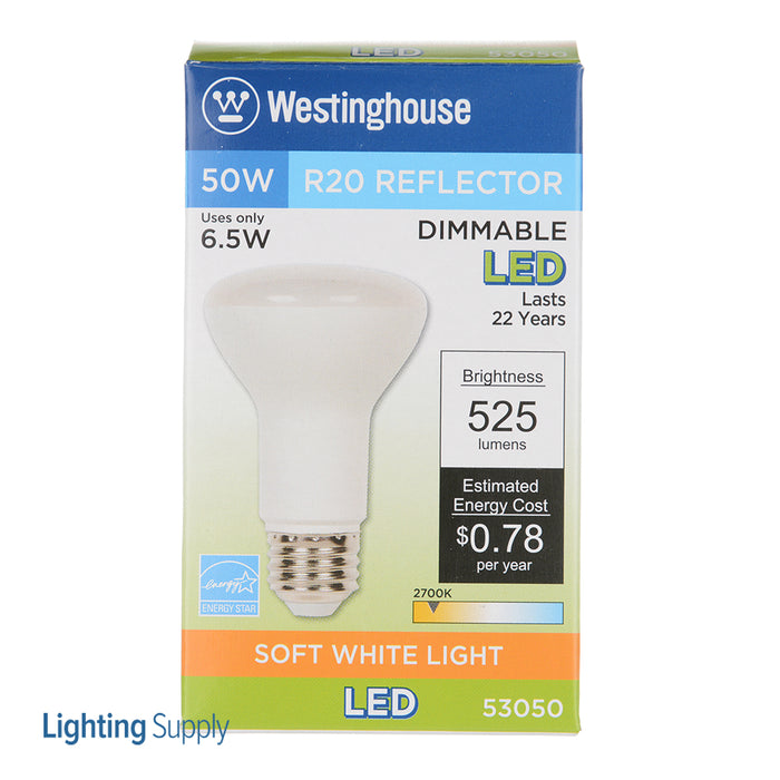 Westinghouse 6-1/2W R20 LED Dimmable 2700K E26 Medium Base 120V Box (5305000)