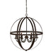 Westinghouse 6 Light Chandelier Oil Rubbed Bronze Finish With Highlights (6328200)