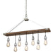 Westinghouse 7 Light Chandelier Barnwood And Galvanized Steel (6351500)