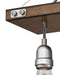 Westinghouse 7 Light Chandelier Barnwood And Galvanized Steel (6351500)