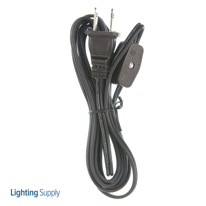Westinghouse 8 Foot Cord Set With Switch Cat Tipped Brown (2330300)