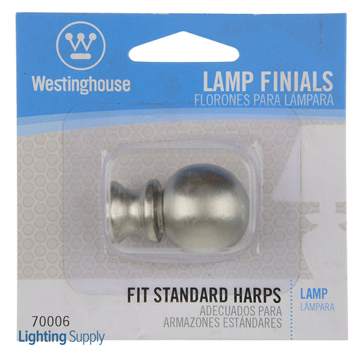 Westinghouse Classic Ball Lamp Finial Brushed Nickel Finish (7000600)