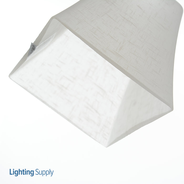 Westinghouse White Linen Flared Cube Shade (8101300)