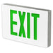 Best Lighting Products Die-Cast Aluminum Exit Sign Double Face Green Letters Aluminum Housing White Face Panel AC Only No Self-Diagnostics Dual Circuit With 277V Input No (KXTEU2GAW2C-277)