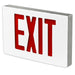 Best Lighting Products Die-Cast Aluminum Exit Sign Single Face Red Letters Aluminum Housing White Face Panel AC Only No Self-Diagnostics Dual Circuit With 277V Input (KXTEU1RAW2C-277-TP-USA)