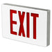 Best Lighting Products Die-Cast Aluminum Exit Sign Single Face Red Letters Aluminum Housing White Face Panel AC Only No Self-Diagnostics Dual Circuit With 120V Input (KXTEU1RAW2C-120-TP)