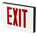 Best Lighting Products Die-Cast Aluminum Exit Sign Universal Single/ Double Face Red Letters Black Housing White Face AC Only No Self-Diagnostics Dual Circuit With 277V Input (KXTEU3RBW2C-277-USA)