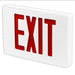 Best Lighting Products Die-Cast Aluminum Exit Sign Universal Single/ Double Face Red Letters White Face AC Only No Self-Diagnostics Dual Circuit With 120V Input (KXTEU3RAW2C-120)