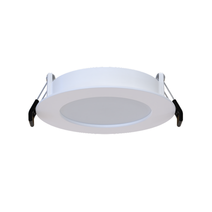 RAB 4 Inch Back-Lit LED Slim Wafer Recessed Downlight With Remote Driver 9W 600Lm CCT Selectable 2700K/3000K/3500K/4000K/5000K 90 CRI Smooth White Trim (WFR17-4)