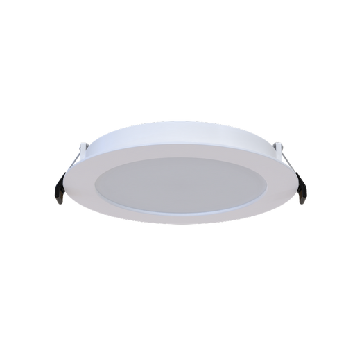 RAB 6 Inch Back-Lit LED Slim Wafer Recessed Downlight With Remote Driver 13W 900Lm CCT Selectable 2700K/3000K/3500K/4000K/5000K 90 CRI Smooth White Trim (WFR17-6)