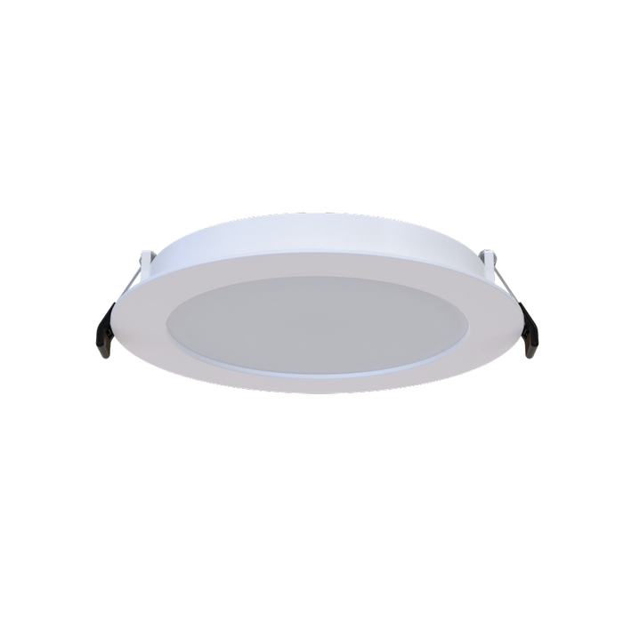 RAB 6 Inch Back-Lit LED Slim Wafer Recessed Downlight With Remote Driver 13W 900Lm CCT Selectable 2700K/3000K/3500K/4000K/5000K 90 CRI Smooth White Trim (WFR17-6)