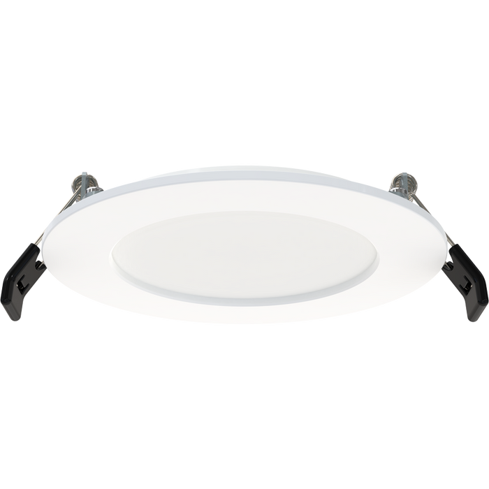 RAB 4 Inch Edge-Lit Wafer34 LED Recessed Downlight 9W CCT Selectable 2700K/3000K/3500K/4000K/5000K Triac Dimming White Smooth Trim (WFR34-4)