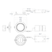 RAB 4 Inch Edge-Lit Wafer34 LED Recessed Downlight 9W CCT Selectable 2700K/3000K/3500K/4000K/5000K Triac Dimming White Baffle Trim (WFR34-4B)