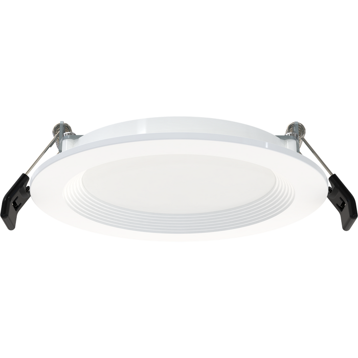 RAB 4 Inch Edge-Lit Wafer34 LED Recessed Downlight 9W CCT Selectable 2700K/3000K/3500K/4000K/5000K Triac Dimming White Baffle Trim (WFR34-4B)