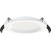 RAB 4 Inch Edge-Lit Wafer34 LED Recessed Downlight 9W CCT Selectable 2700K/3000K/3500K/4000K/5000K Triac Dimming White Baffle Trim (WFR34-4B)