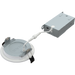 RAB 4 Inch Edge-Lit Wafer34 LED Recessed Downlight 9W CCT Selectable 2700K/3000K/3500K/4000K/5000K Triac Dimming White Baffle Trim (WFR34-4B)