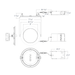 RAB 6 Inch Edge-Lit Wafer34 LED Recessed Downlight 13W CCT Selectable 2700K/3000K/3500K/4000K/5000K Triac Dimming White Smooth Trim (WFR34-6)