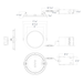 RAB 6 Inch Edge-Lit Wafer34 LED Recessed Downlight 13W CCT Selectable 2700K/3000K/3500K/4000K/5000K Triac Dimming White Baffle Trim (WFR34-6B)